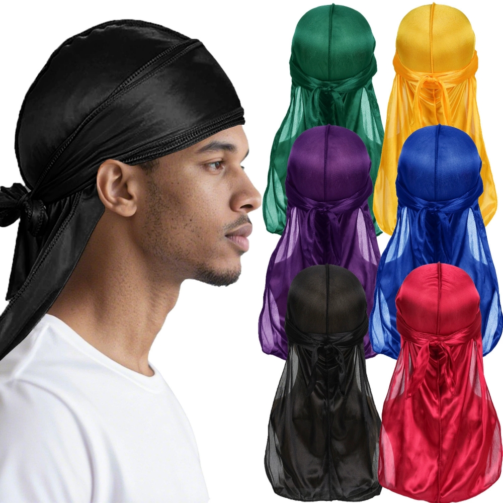 Men's Silk Durag Bonnet Bandan - Bandana Doo Rag reseña y precio