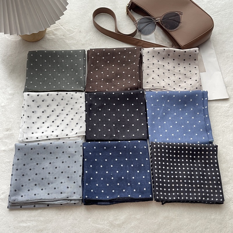 Lady Hair Dot Scarf Female Cot - Bandana Cotton reseña y precio