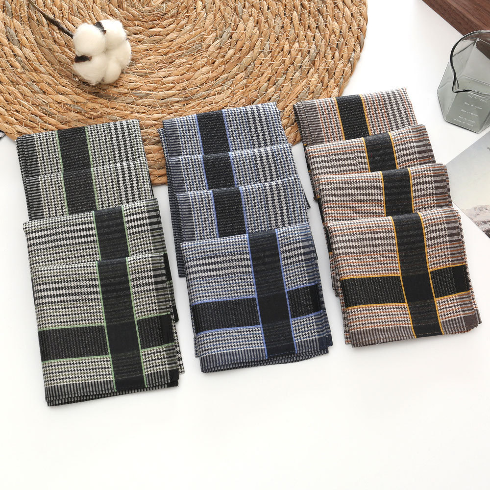 3/6/12 Pcs Men's Pure Cotton H - Handkerchief Cotton Men reseña y precio