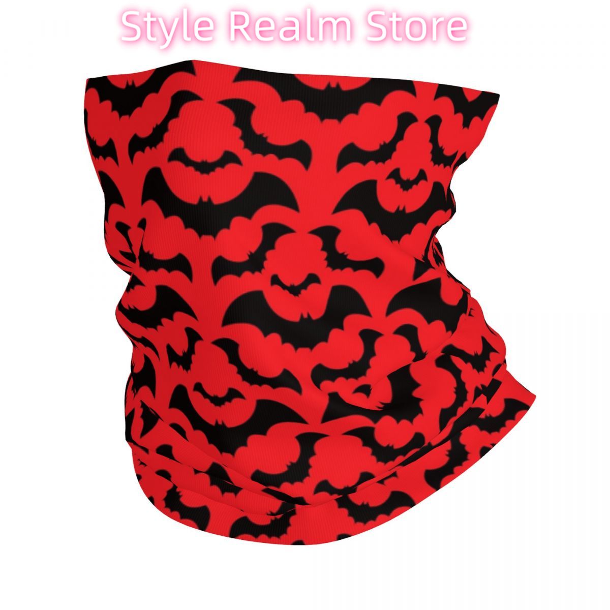 Gothic Witch Bats Pattern Band - Neck Warmer Tube reseña y precio