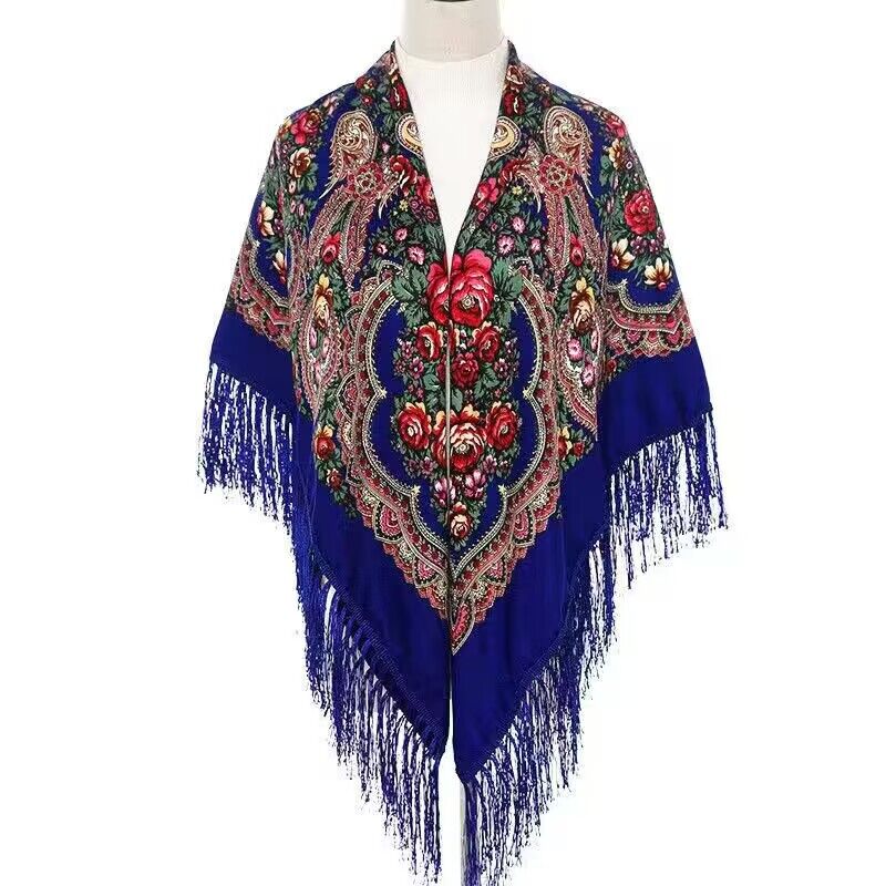 130*130cm Ethnic Printed Squar - Woven Scarf Blanket reseña y precio