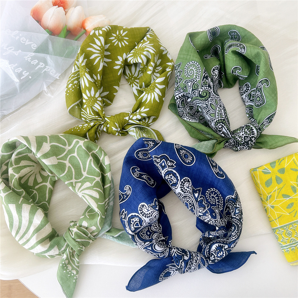 Luxury Floral Print Cotton Lin - Bandana Cotton reseña y precio