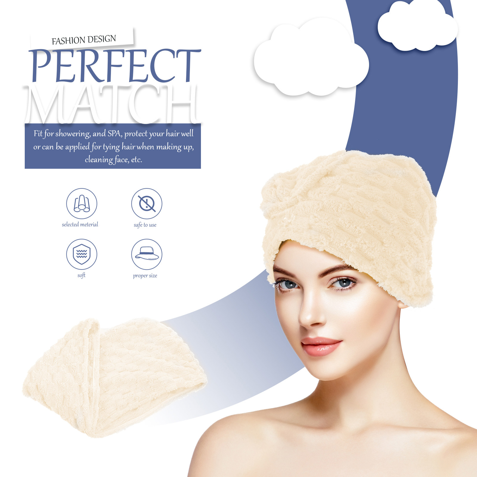 Extra Thick Hair Towel Wrap fo - Head Wrap Turban reseña y precio