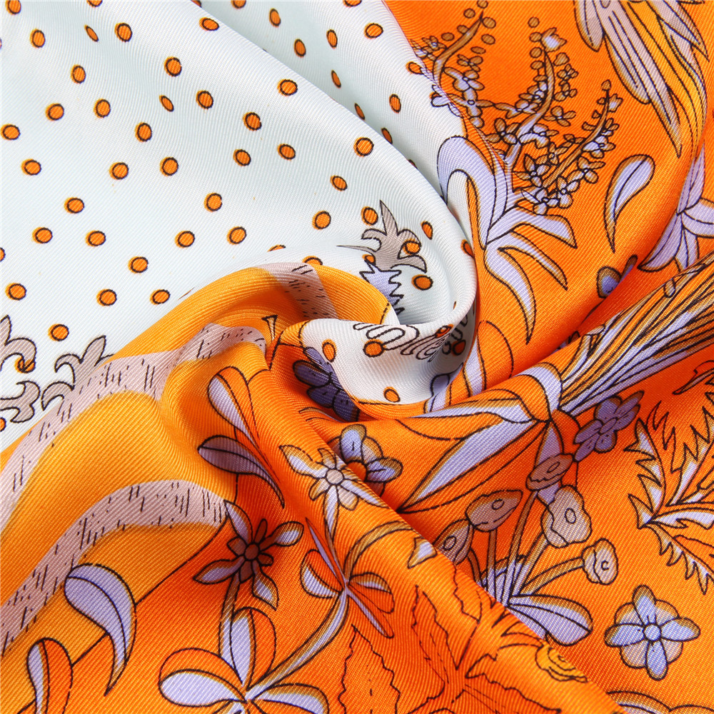 Manual Hand Rolled Twill Silk  - Scarf Silk Square reseña y precio