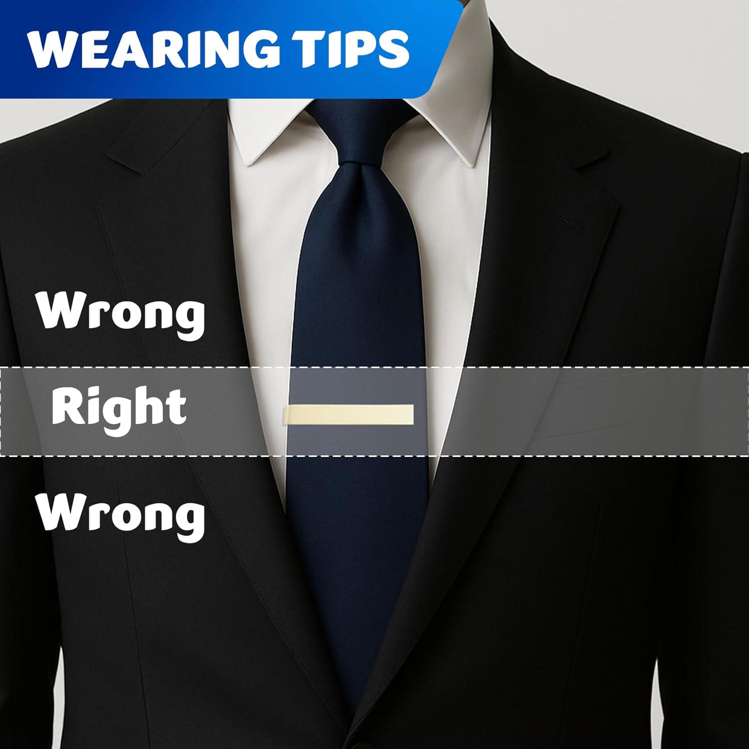 3 Pack Men's Tie Clip for Skin - Skinny Tie Men reseña y precio