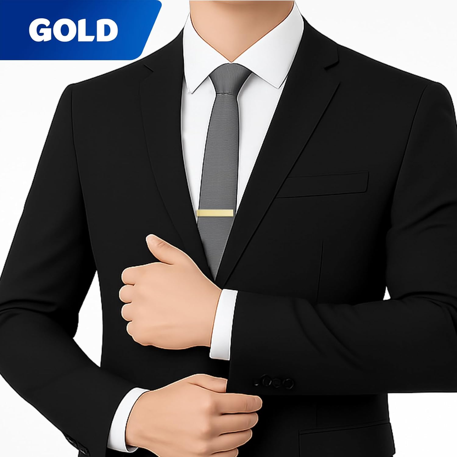 3 Pack Men's Tie Clip for Skin - Skinny Tie Men reseña y precio
