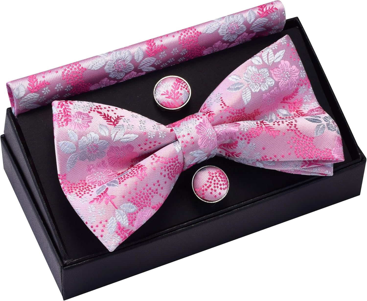 Floral Bow Tie & Handkerchief  - Pocket Square Set reseña y precio
