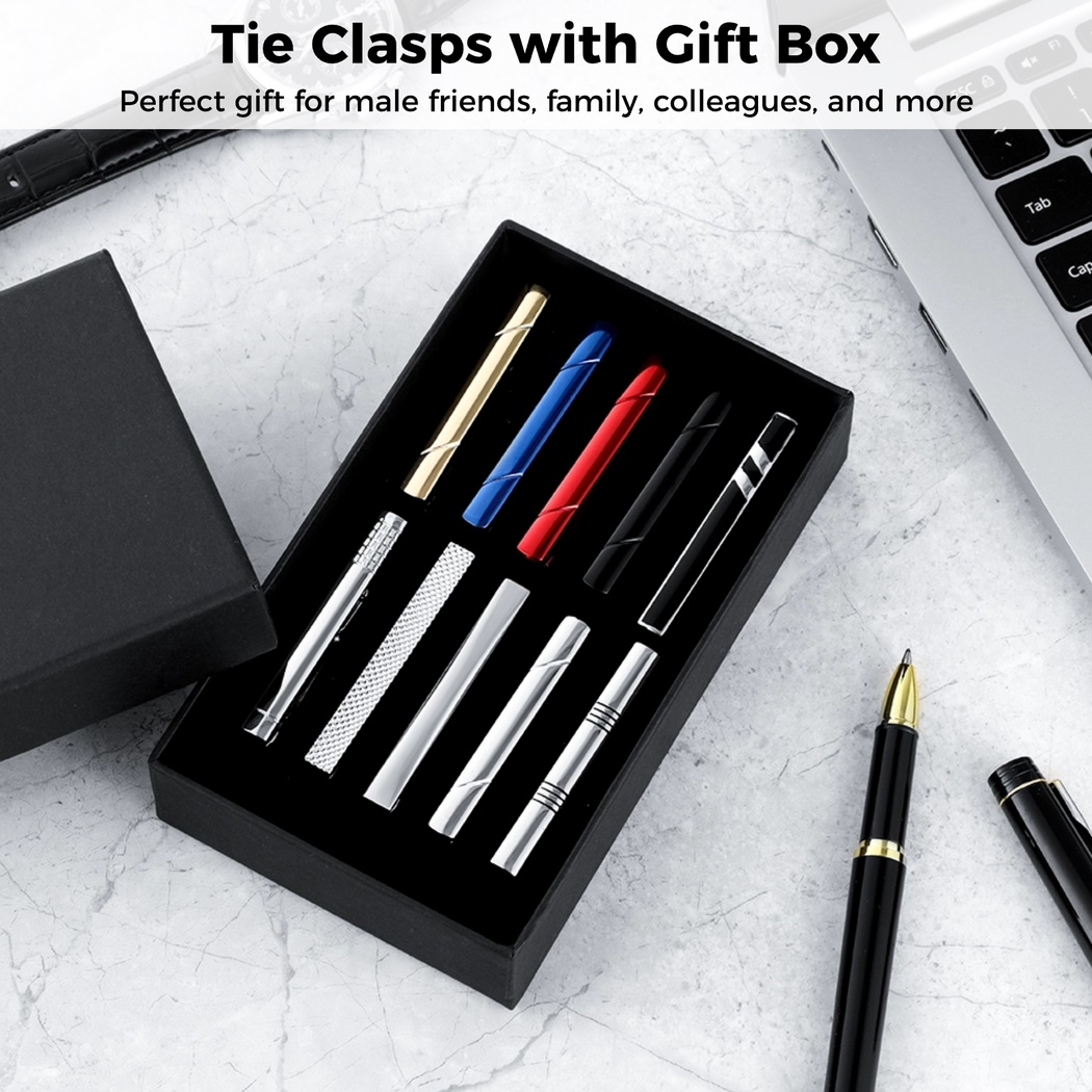 10Pcs Tie Clips Tie Clip Set F - Tie Bar Set Gift reseña y precio