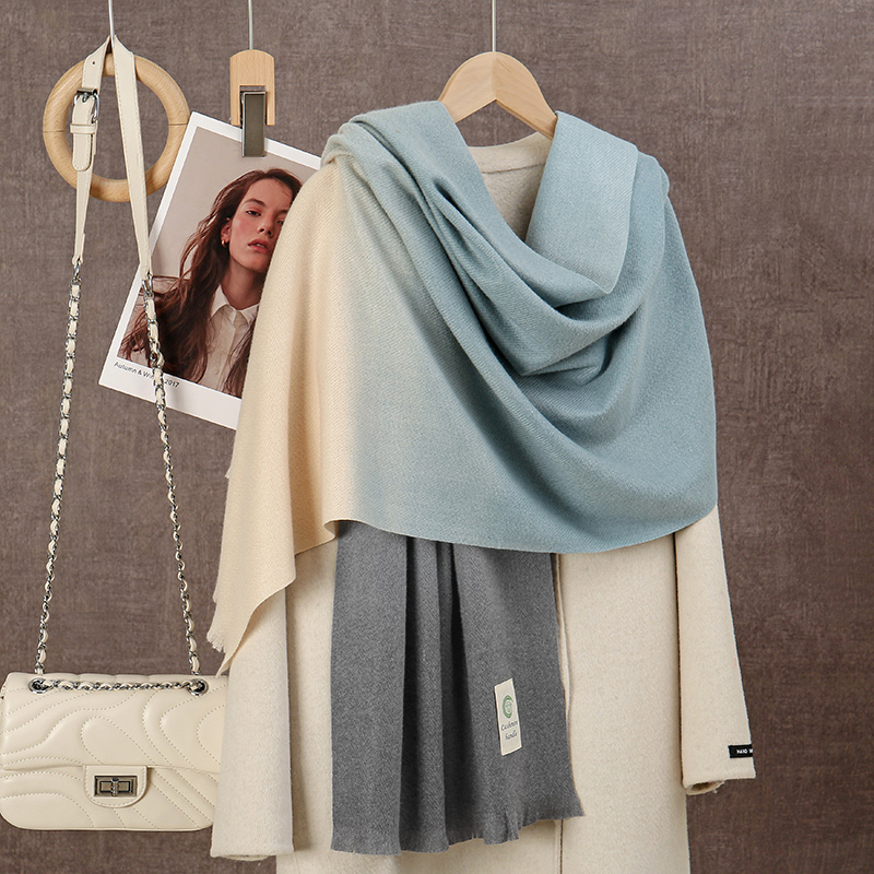 New 2024 Gradient Cashmere Sca - Woven Scarf Blanket reseña y precio
