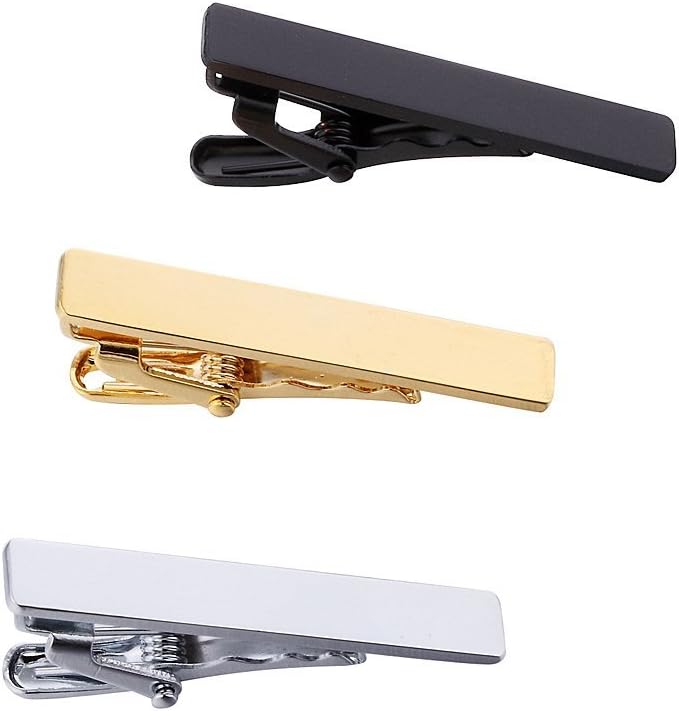 Men's Skinny Tie Clip Set 3 To - Tie Clip Silver reseña y precio