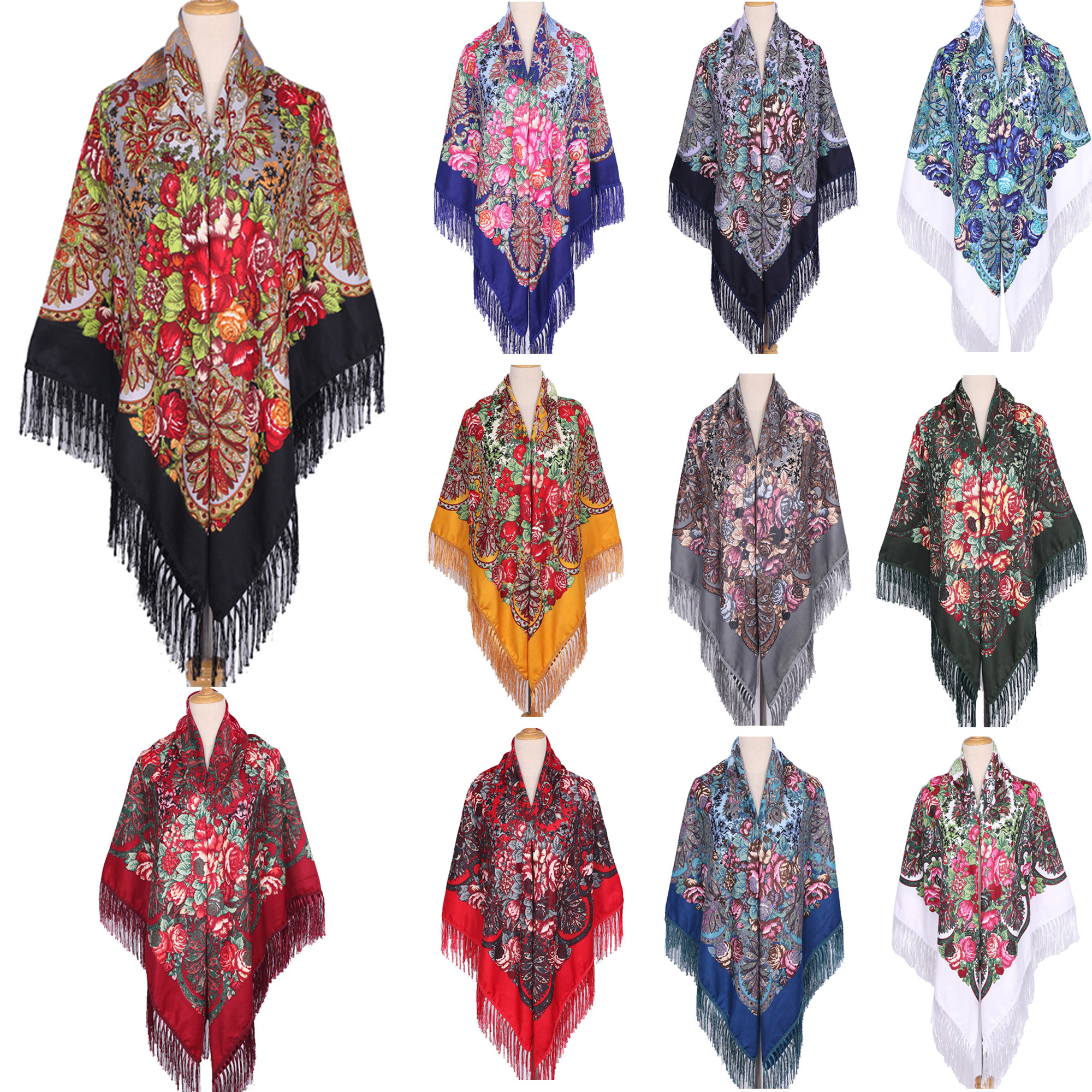 160*160cm Ethnic Large Square  - Woven Scarf Blanket reseña y precio