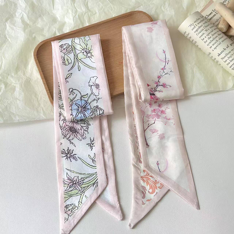 Fashion Women Silk Satin Skinn - Ascot Neck Scarf reseña y precio