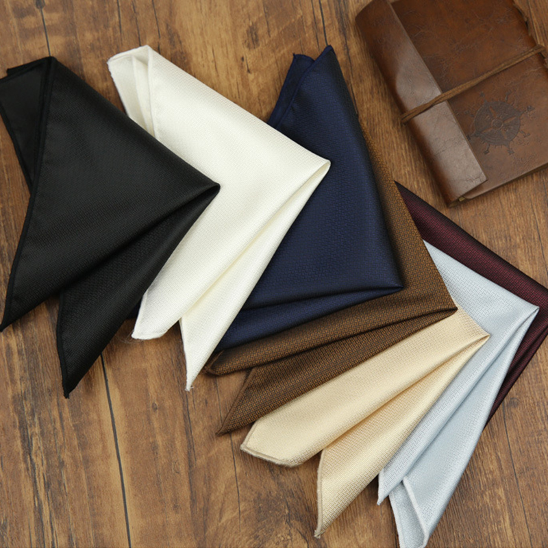 24cm Classic Solid Color White - Pocket Square Set reseña y precio