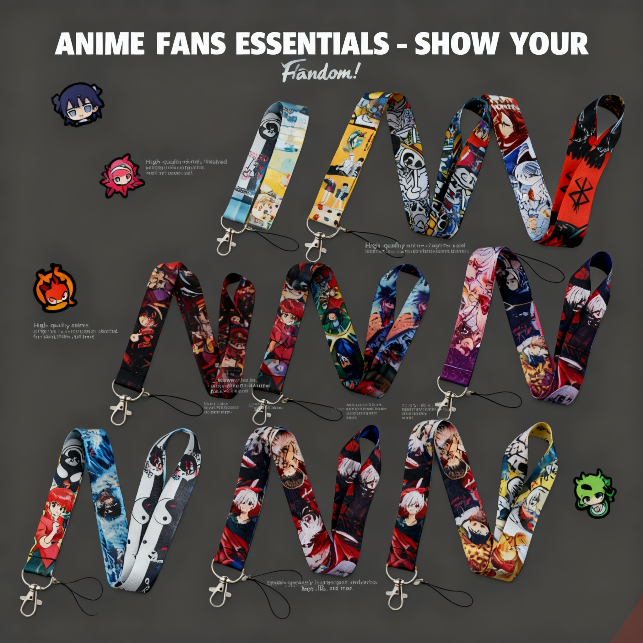 Anime Lanyard Neck Strap For I - Lanyard Badge Holder reseña y precio