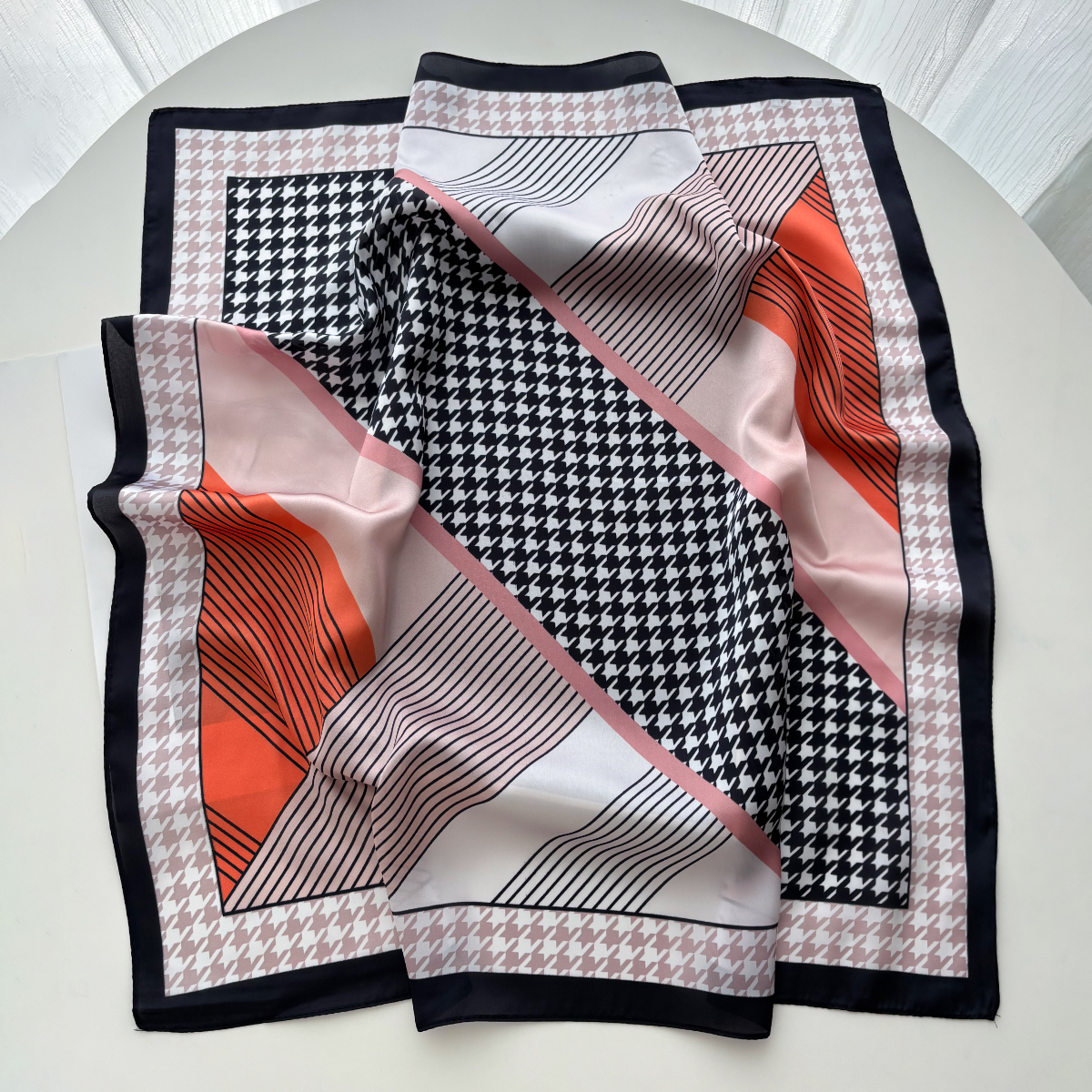 New Printed Square Scarf For W - Silk Neck Scarf reseña y precio