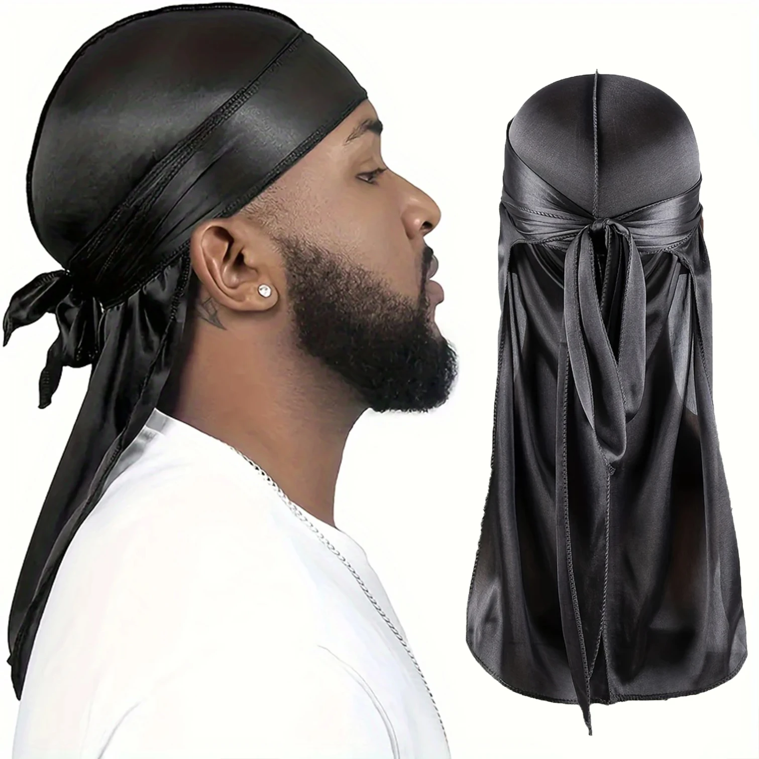 Men's Silk Durag Bonnet Bandan - Bandana Doo Rag reseña y precio