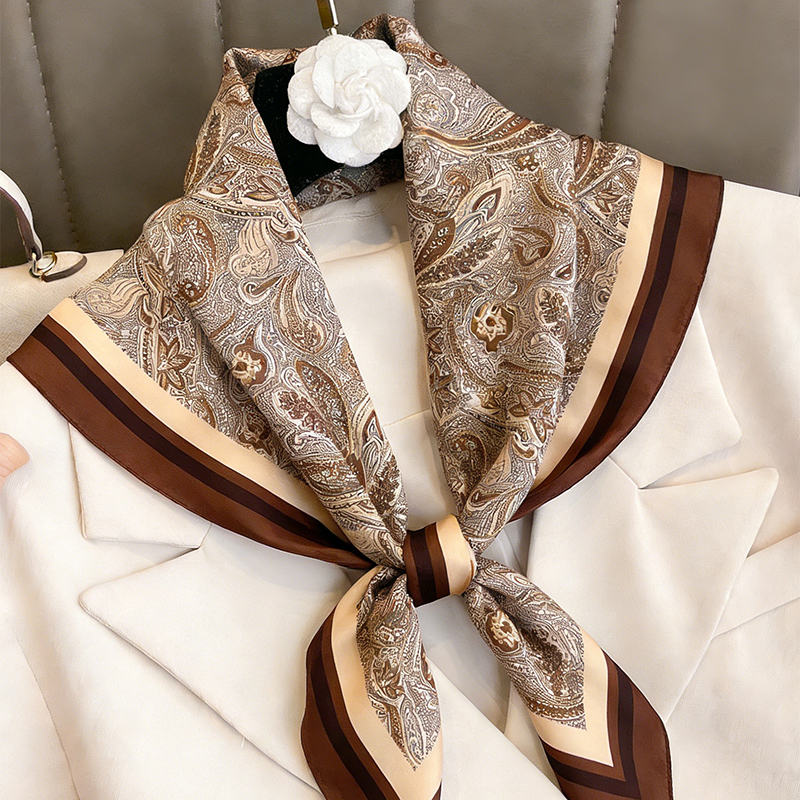 Luxury Women Silk Square Scarf - Silk Neck Scarf reseña y precio