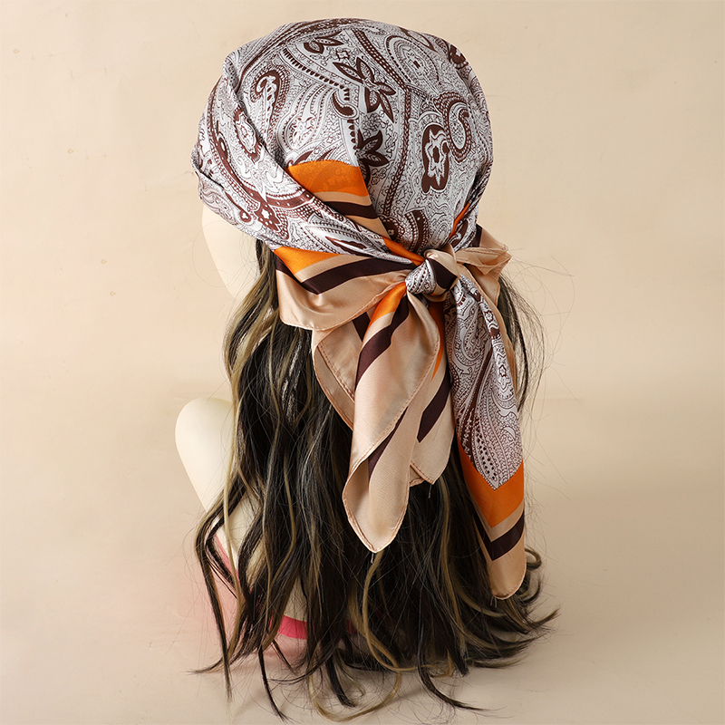 Luxury Women Silk Square Scarf - Silk Neck Scarf reseña y precio