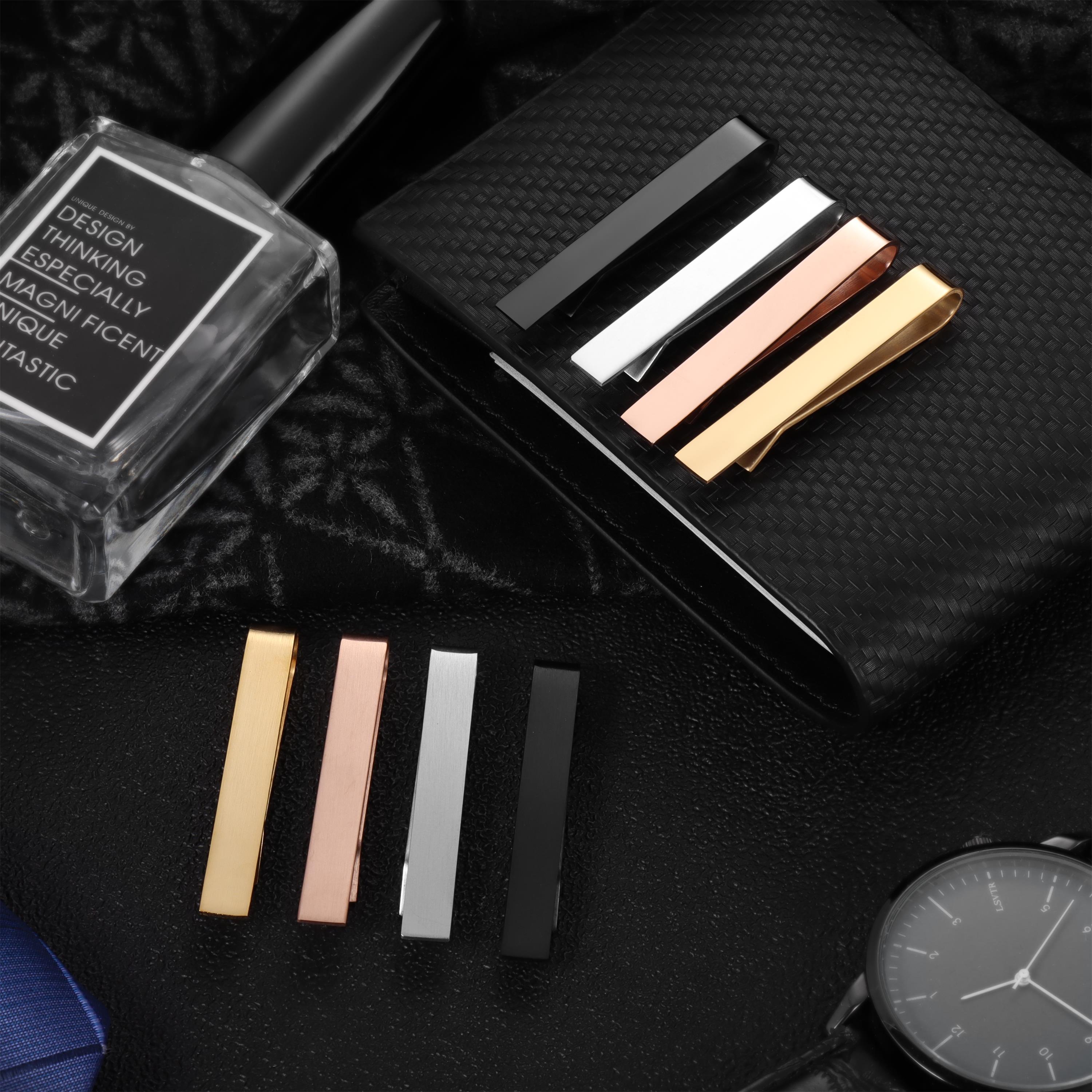 HAWSON 2 in shiny and brushTie - Tie Bar Set Gift reseña y precio