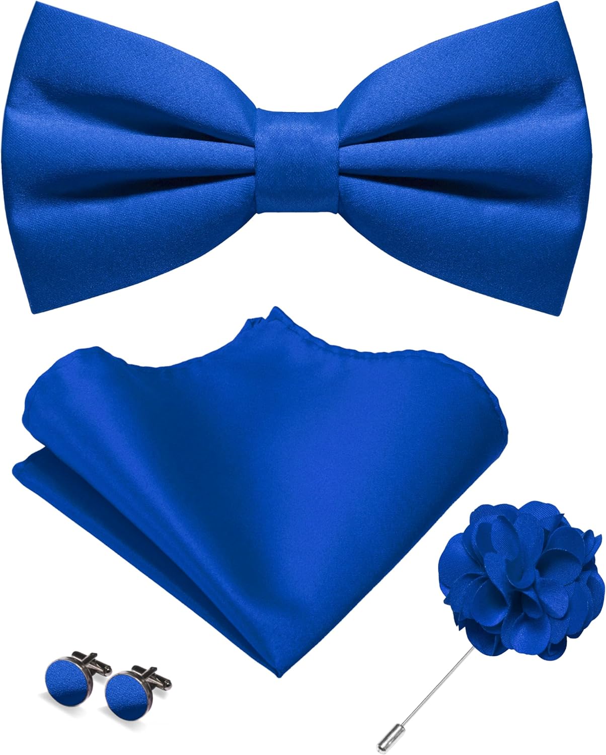 Pre-tied Bow Tie and Pocket Sq - Bow Tie Pre Tied reseña y precio