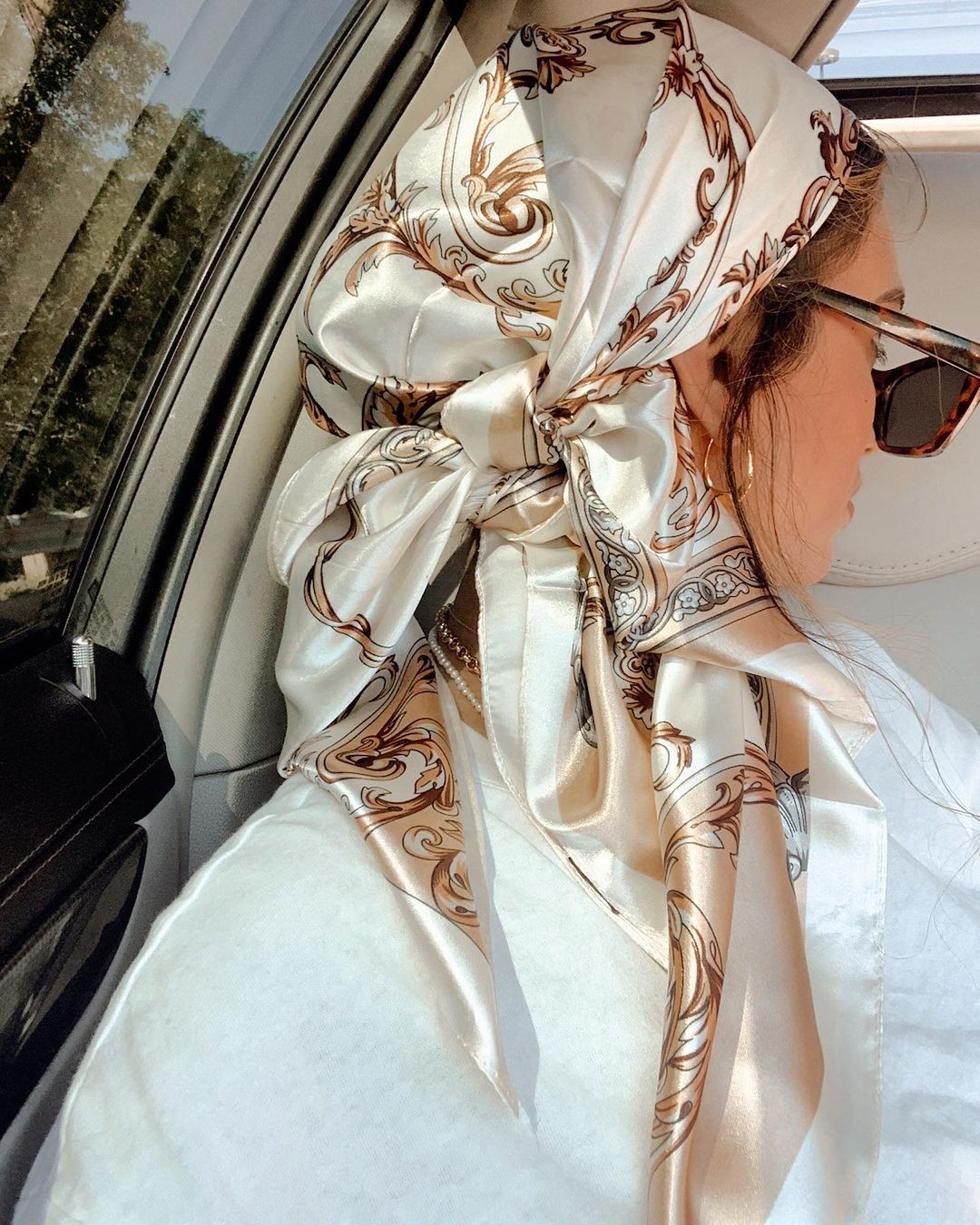 Satin Square Scarf Women Musli - Head Wrap Turban reseña y precio