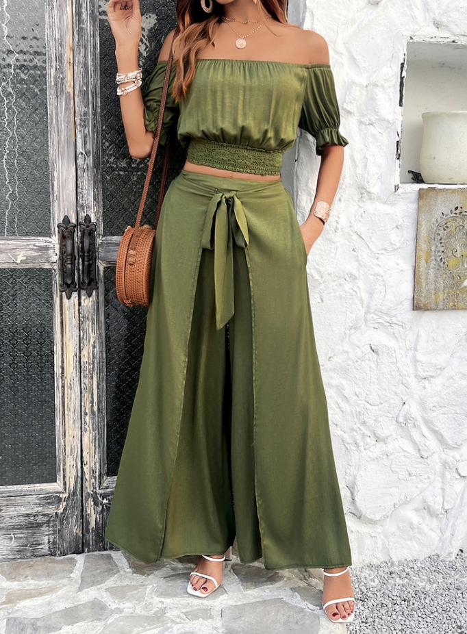 Two Piece Set Women Outfit Sum - Pocket Square Set reseña y precio