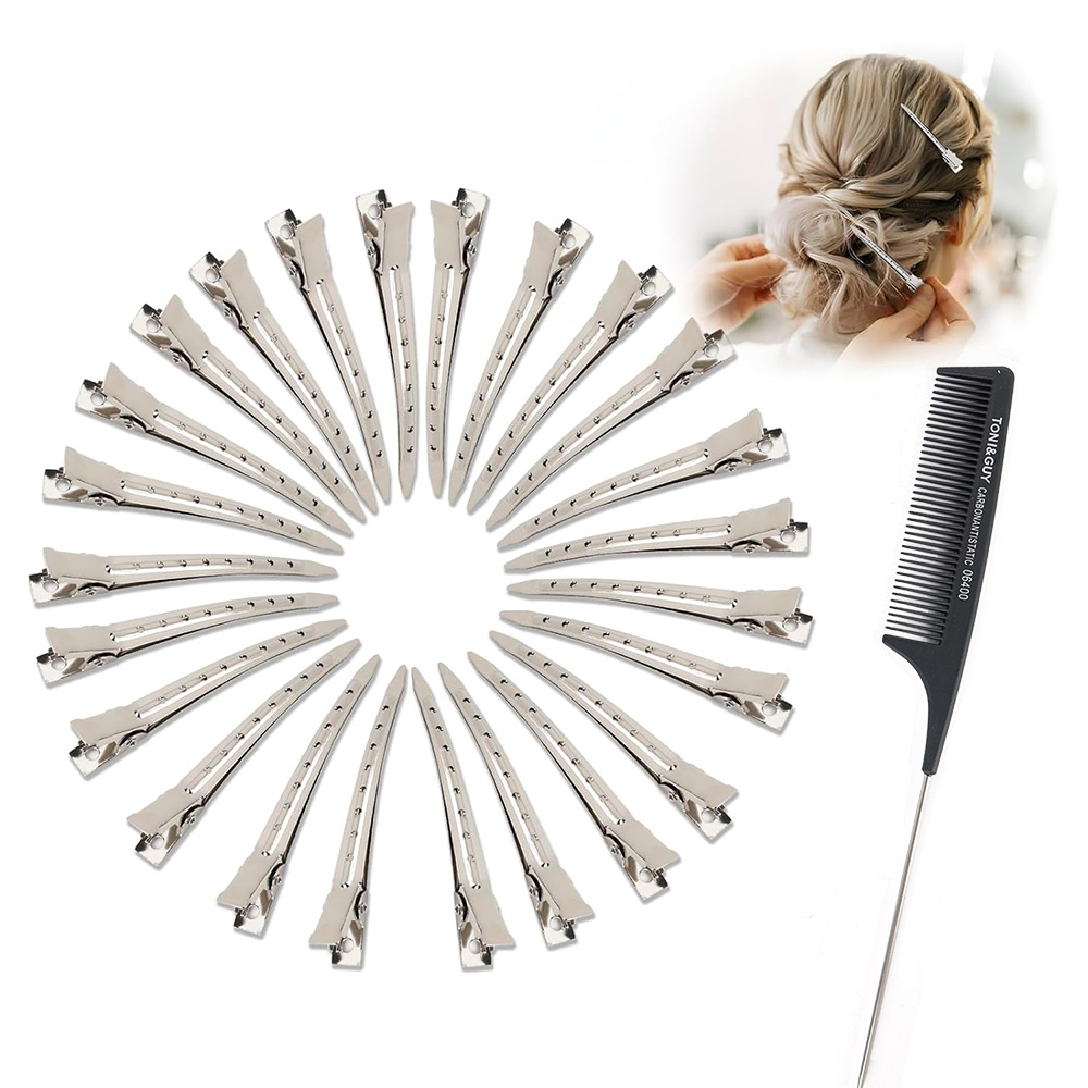 24pcs Silver Hair Clips For St - Tie Clip Silver reseña y precio