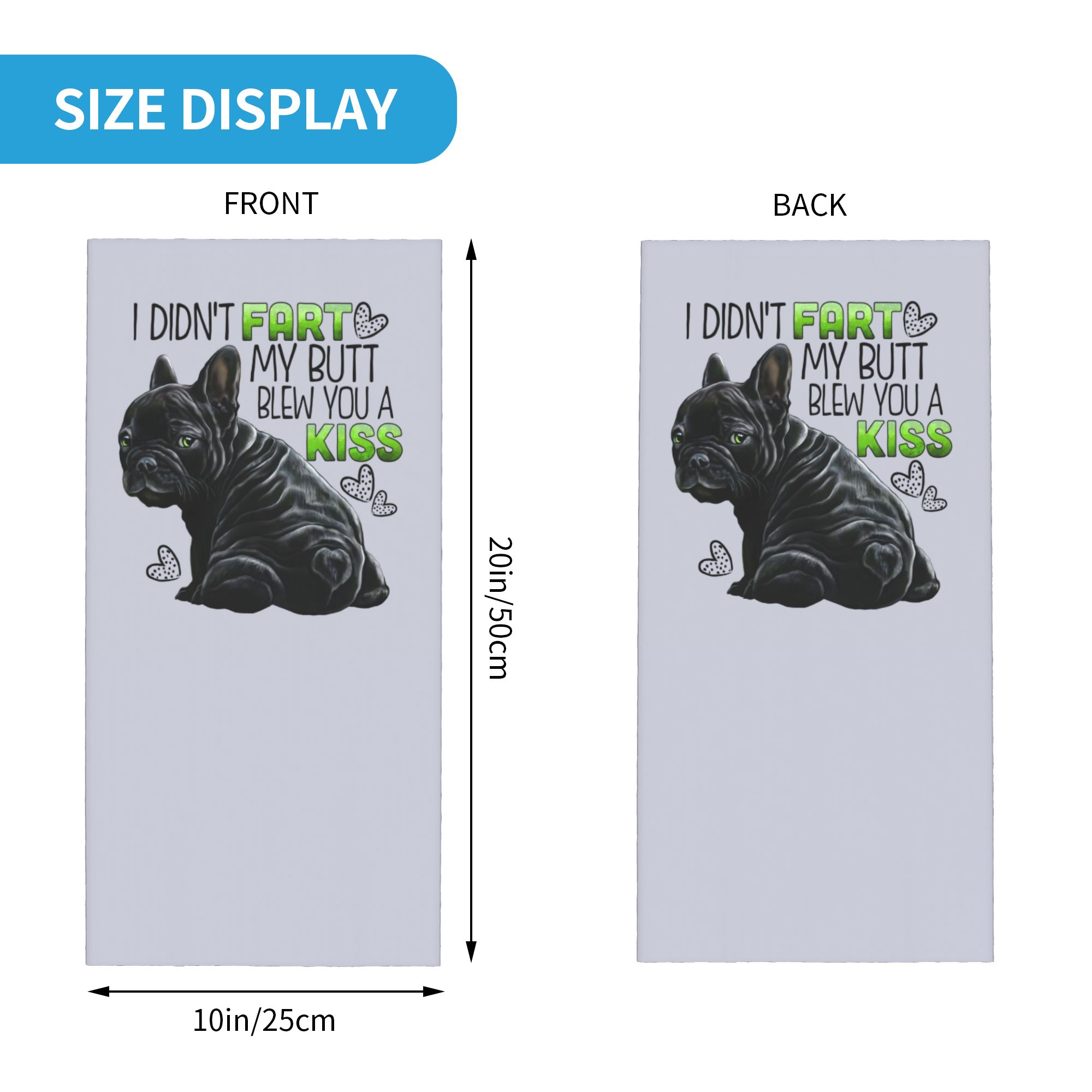 Custom Cute French Bulldog Win - Neck Warmer Tube reseña y precio