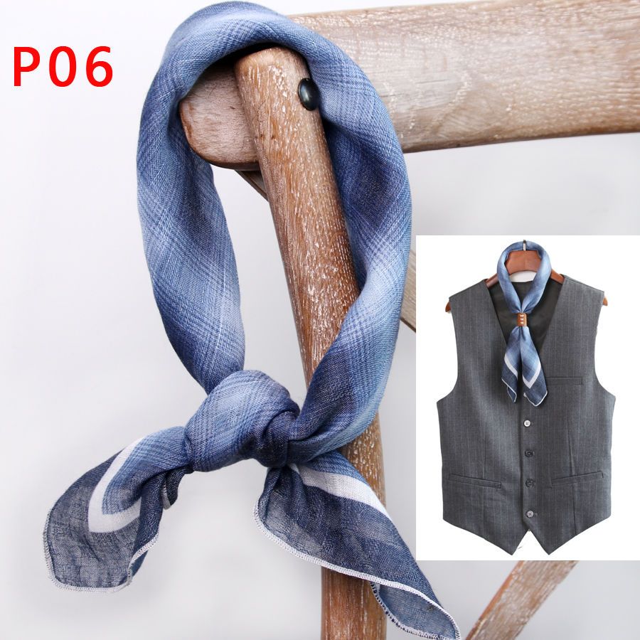 Men's Square Scarf with Button - Bandana Cotton reseña y precio