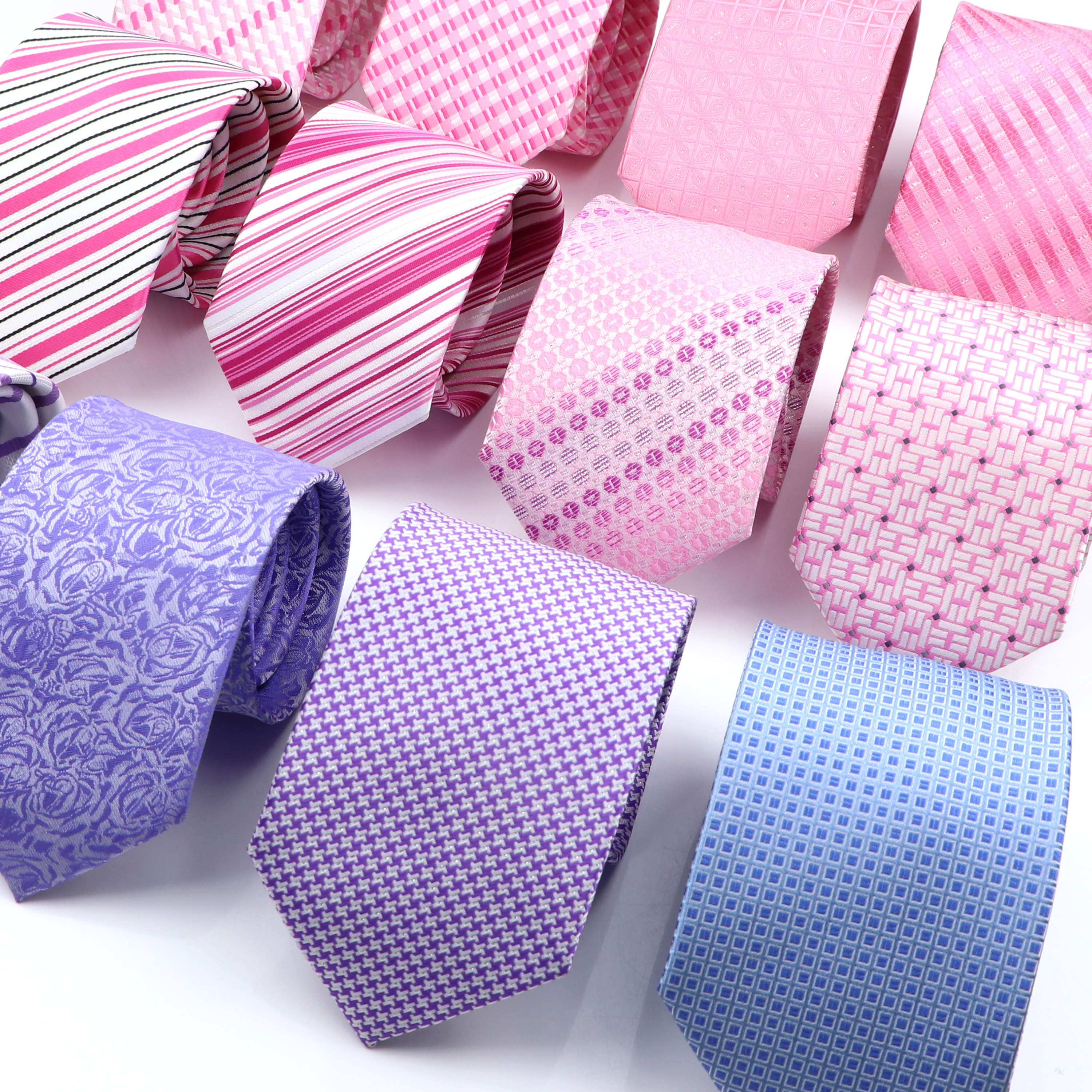 New Bright Pink Men Ties Class - Skinny Tie Men reseña y precio