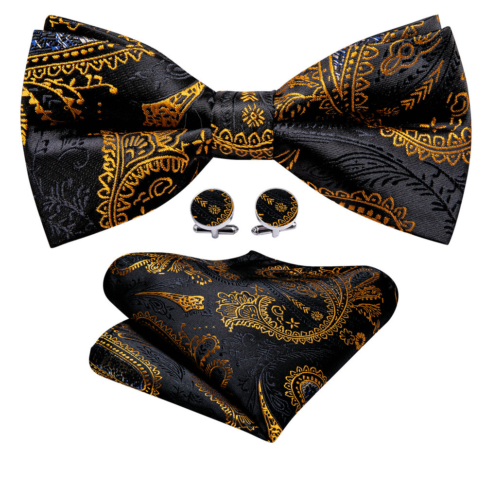 Barry.Wang Silk Mens Bow Tie B - Bow Tie Pre Tied reseña y precio