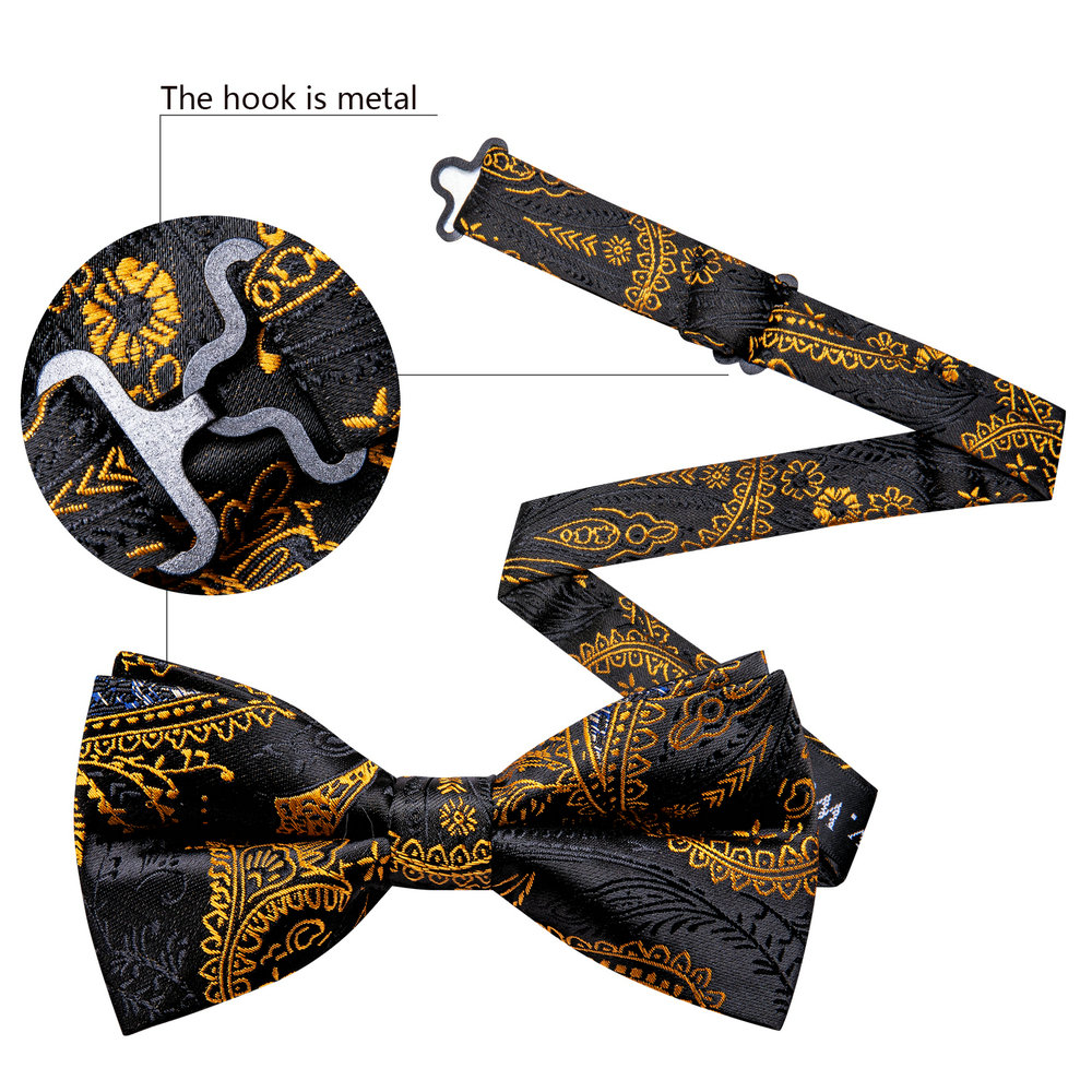 Barry.Wang Silk Mens Bow Tie B - Bow Tie Pre Tied reseña y precio