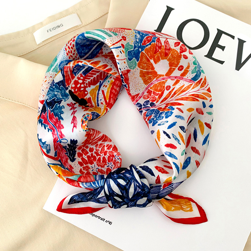 53cm Square Silk Scarf Women N - Silk Neck Scarf reseña y precio