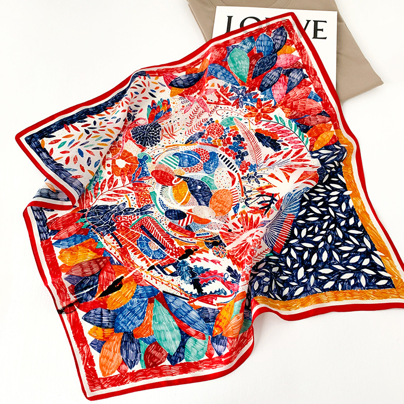 53cm Square Silk Scarf Women N - Silk Neck Scarf reseña y precio