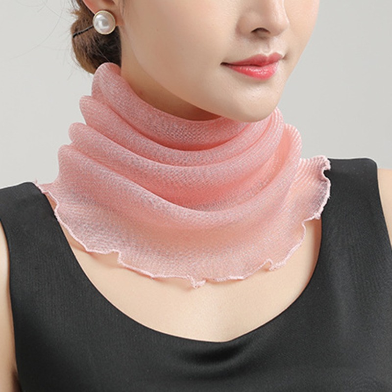 Spring Summer Chiffon Neck Col - Ascot Neck Scarf reseña y precio