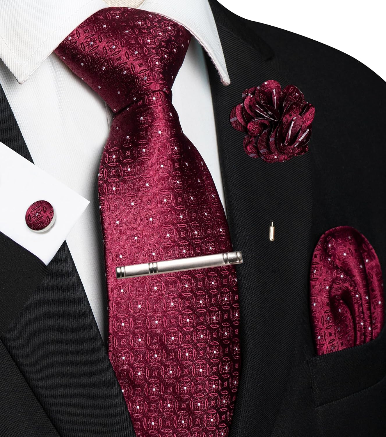 5PCS Men's Tie Set with Pocket - Pocket Square Set reseña y precio