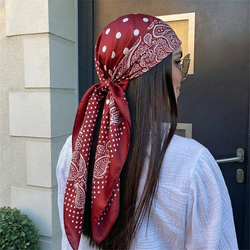 90cm Luxury Brand 2026 Dot Pri - Scarf Silk Square reseña y precio
