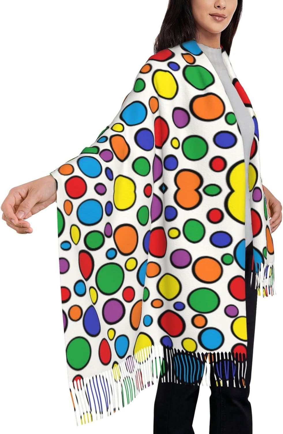 Colorful Circles Women's Scarf - Stole Wedding Shawl reseña y precio