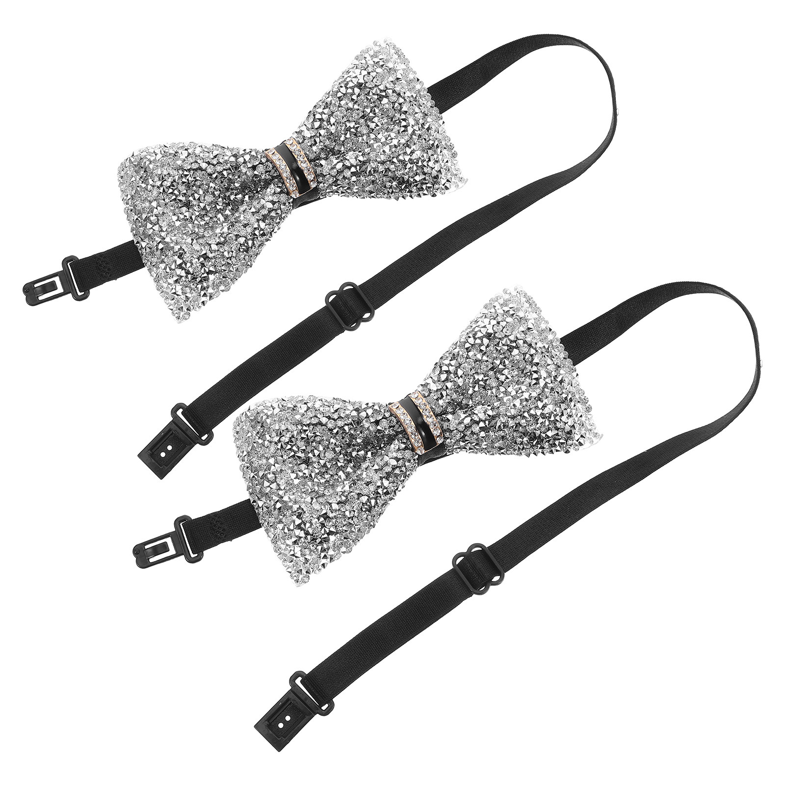 2Pcs Children Bow Tie Crystal  - Bow Tie Pre Tied reseña y precio