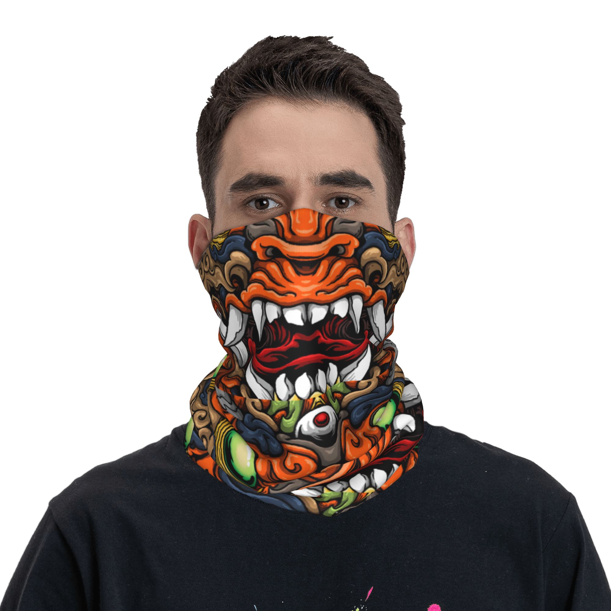 Custom Samurai Demon Oni Winte - Neck Warmer Tube reseña y precio