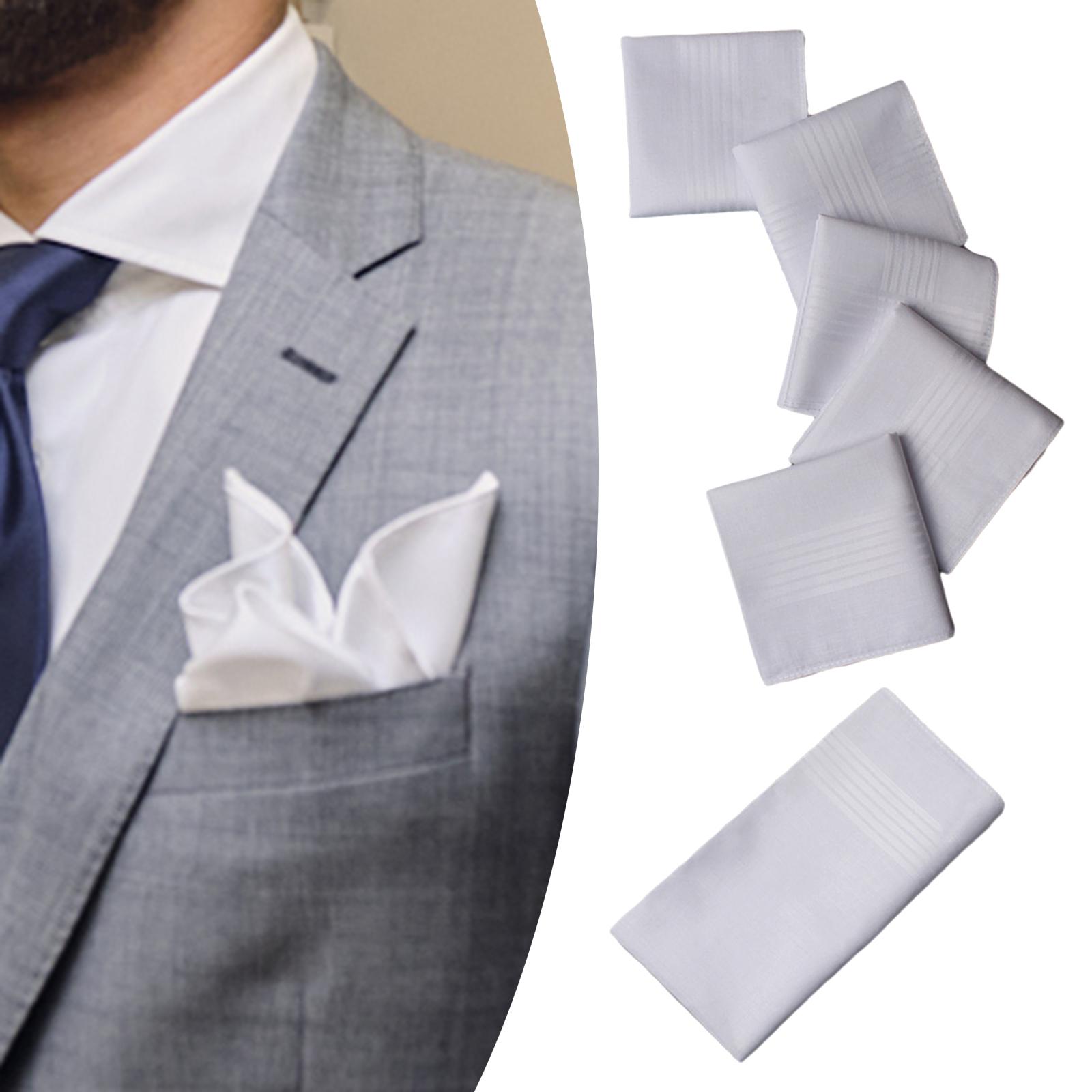 6x Mens Handkerchief Hankies G - Handkerchief Cotton Men reseña y precio