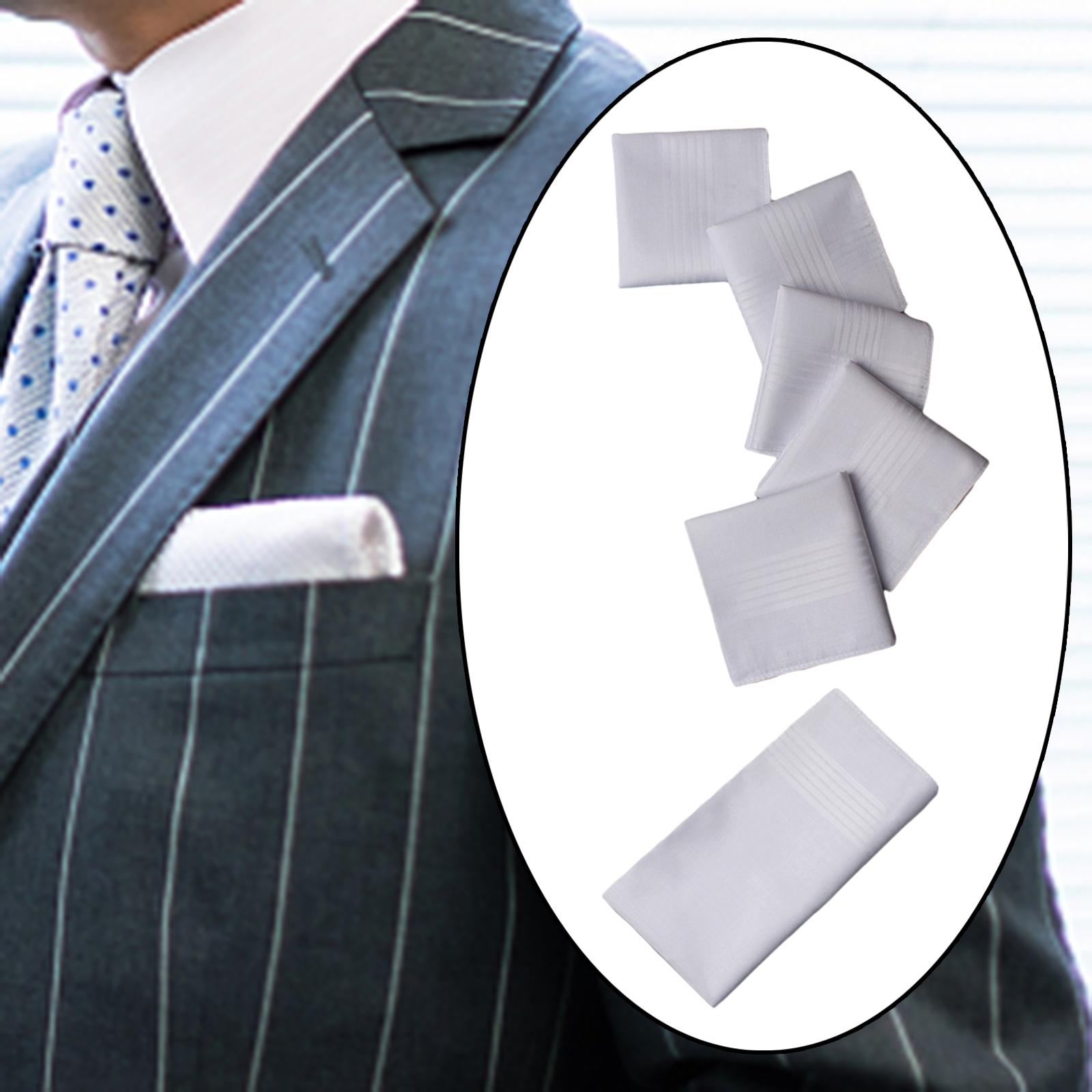 6x Mens Handkerchief Hankies G - Handkerchief Cotton Men reseña y precio