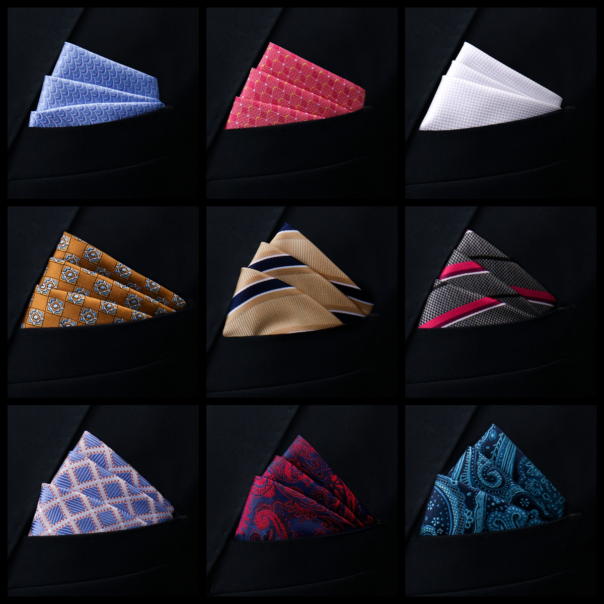 New Style Handkerchief Hot sal - Pocket Square Set reseña y precio