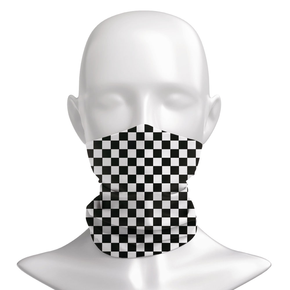 Checkered Ska Printed Headband - Neck Warmer Tube reseña y precio